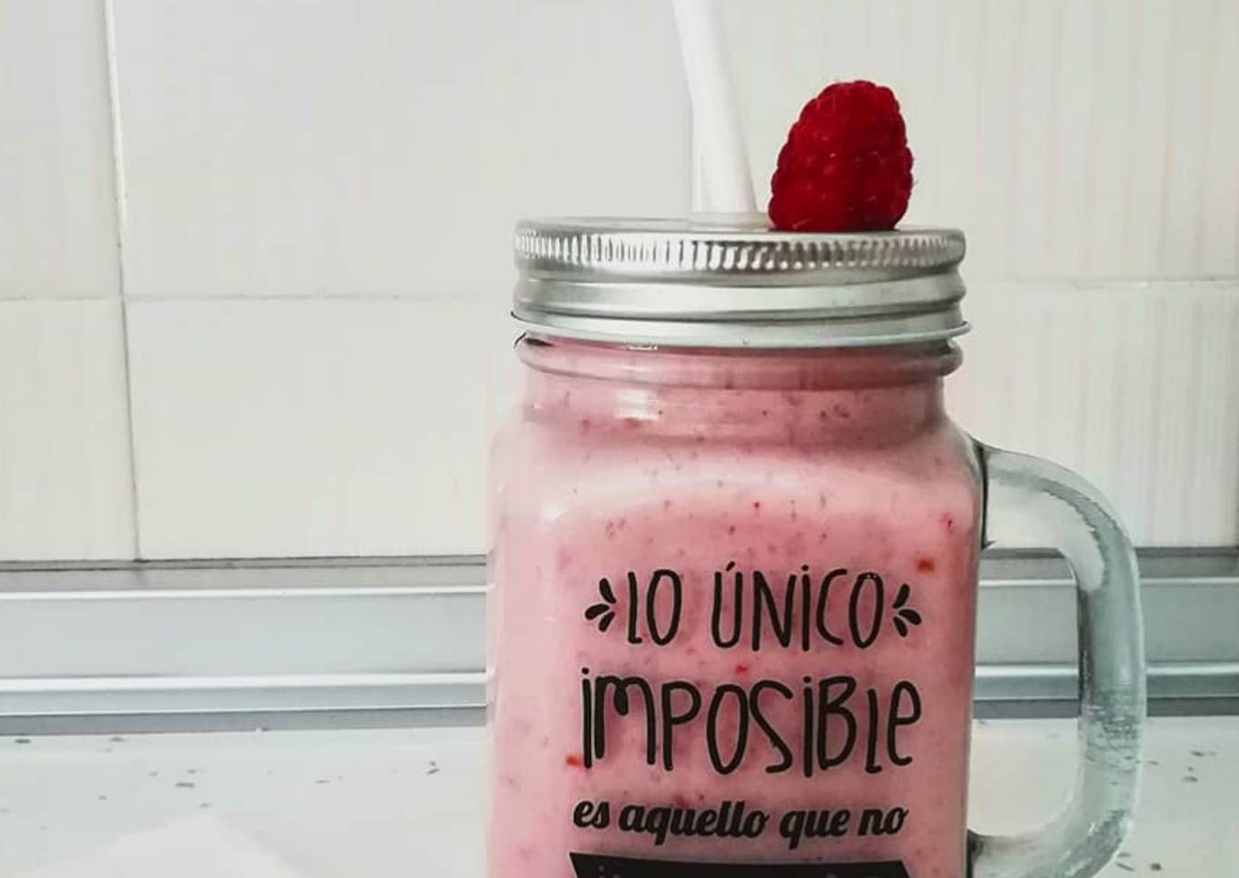 Batido de frambuesa y mango