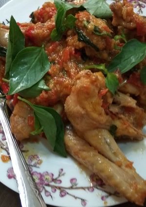 Foto resep Ayam cabe santan kemangi