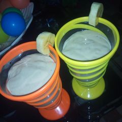 A picture of Banana milk shake.
