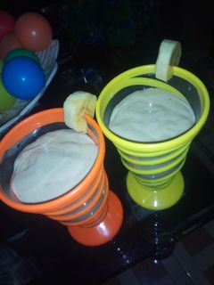 A picture of Banana milk shake.