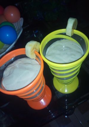 A picture of Banana milk shake.