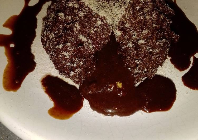 Steps to Prepare Super Quick Homemade No heat Emoji chocolate lava cake