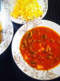 عکسی از دستور خورش لوبیا سبز 🌺 وگان🌺