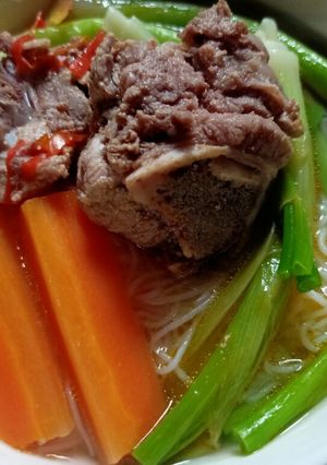 Hình của món Mỳ xương heo.