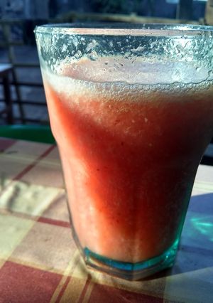 Una foto de Licuado sin lácteo y sin azúcar. 😁 Súper mega fresco