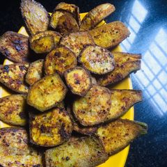 A picture of Plantain (vazhakkai pepper fry).
