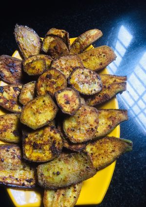A picture of Plantain (vazhakkai pepper fry).