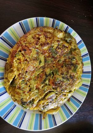 Una foto de Tortilla de espárragos