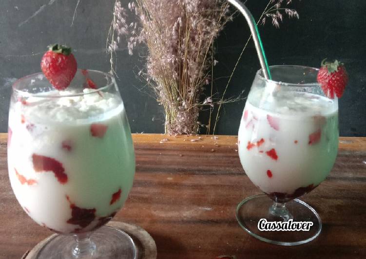 Resep Korean Strowberry Milk Anti Gagal