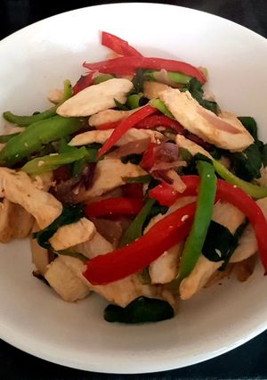 A picture of My Chilli Chicken Stirfry.