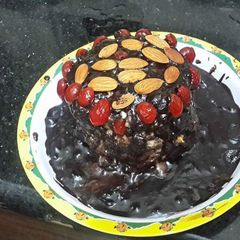 A picture of Hot chocolate gajar ka halwa fudge.
