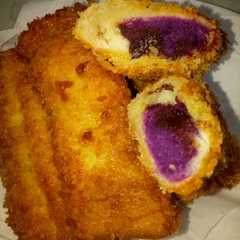 Roti tawar goreng isi ubi ungu রেসিপির প্রধান ছবি