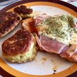 Pechuga grillada napolitana con bocadillos de coliflor