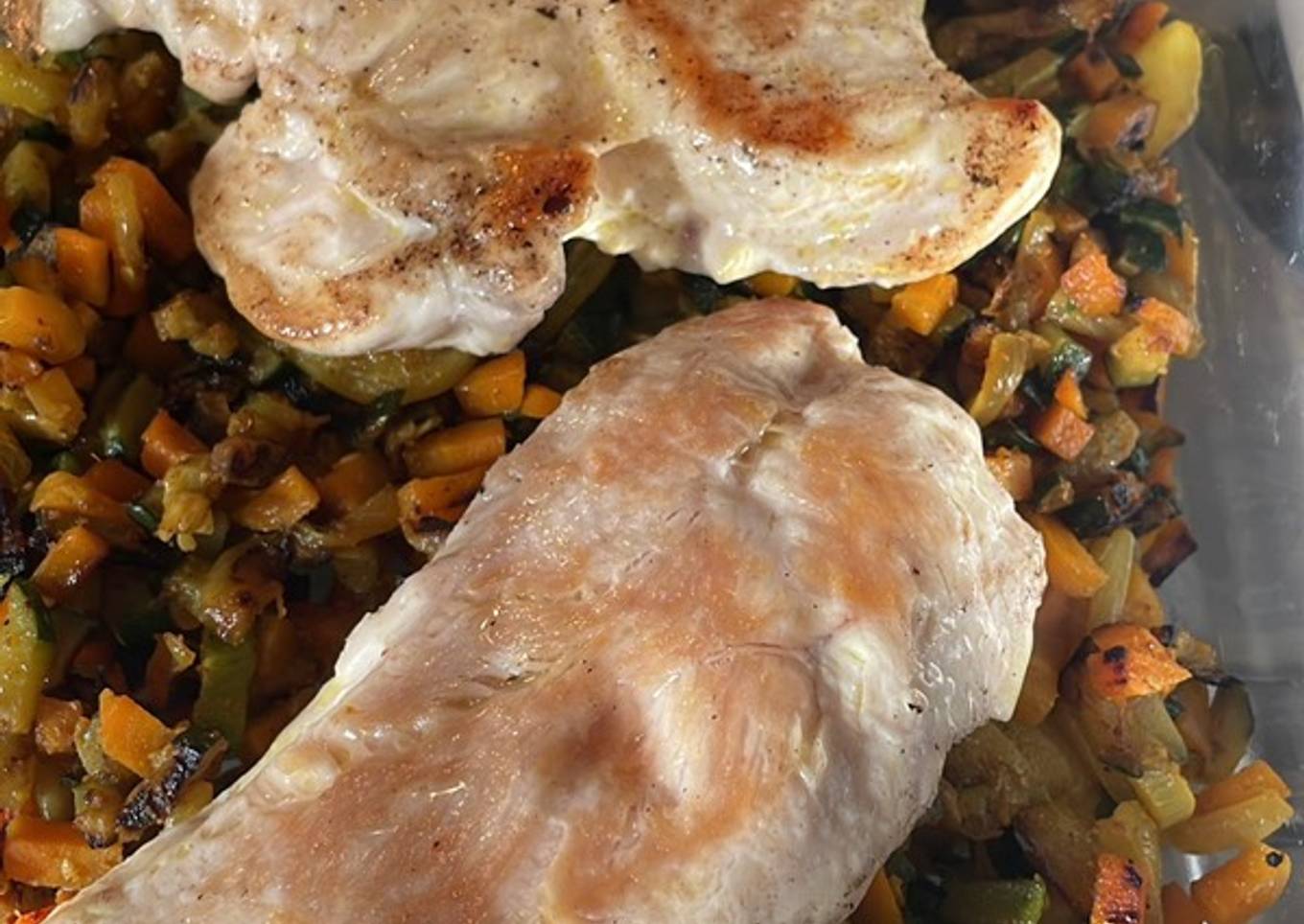 Poulet et légumes au curry