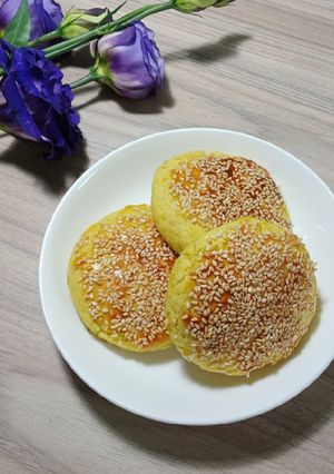 Hình của món Bánh khoai lang nướng.