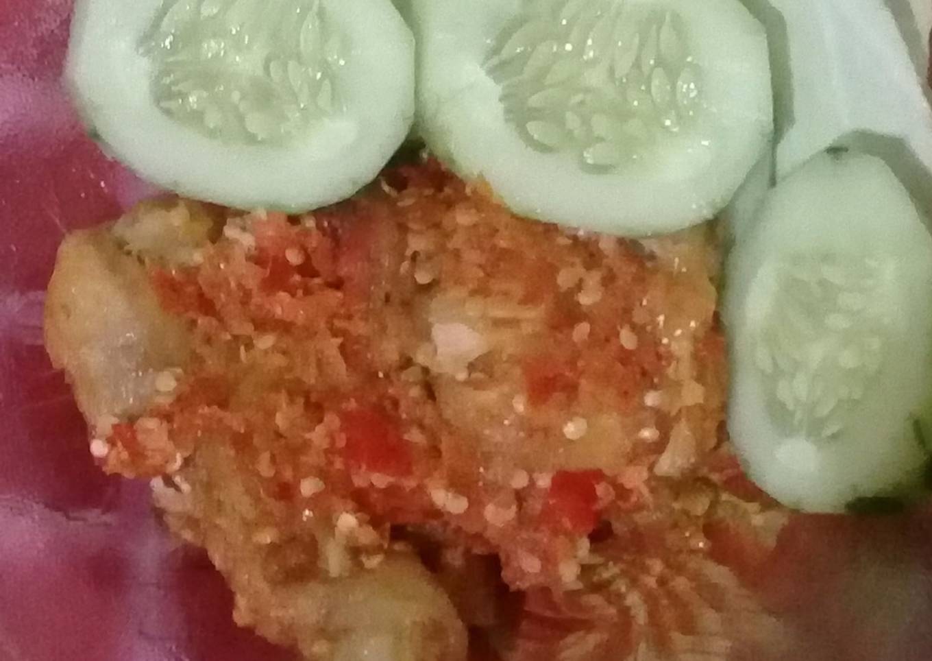 Ayam geprek kriuk kress ������
