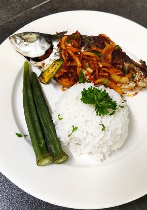 Gambar Easy ikan cencaru sumbat belakang air fryer