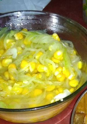 Foto resep Tumis jagung labu