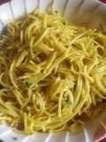 Tumeric sphagetti rise