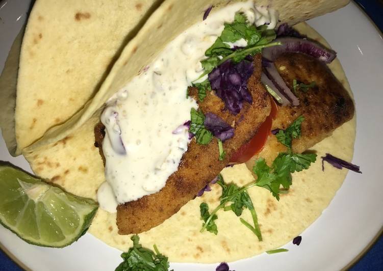 Recipe of Perfect Tequila Lime Fish Tacos