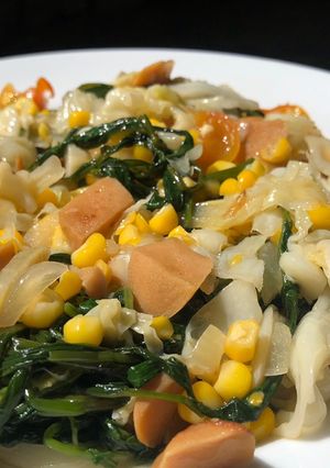 Foto resep Tumis sayur Kol & Kangkung