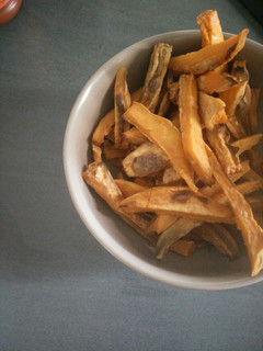 Une photo de Frites de patate douce au four