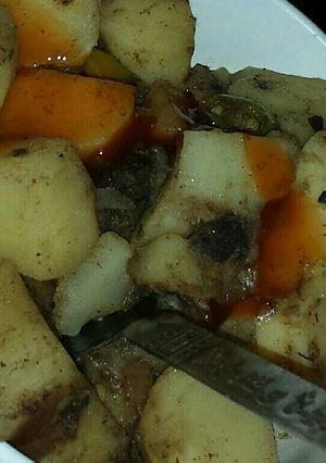 صورة لوصفة بطاط الكاري