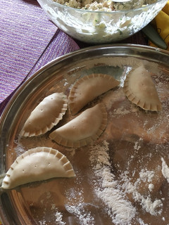 Una foto de Empanadas fritas de machas y queso