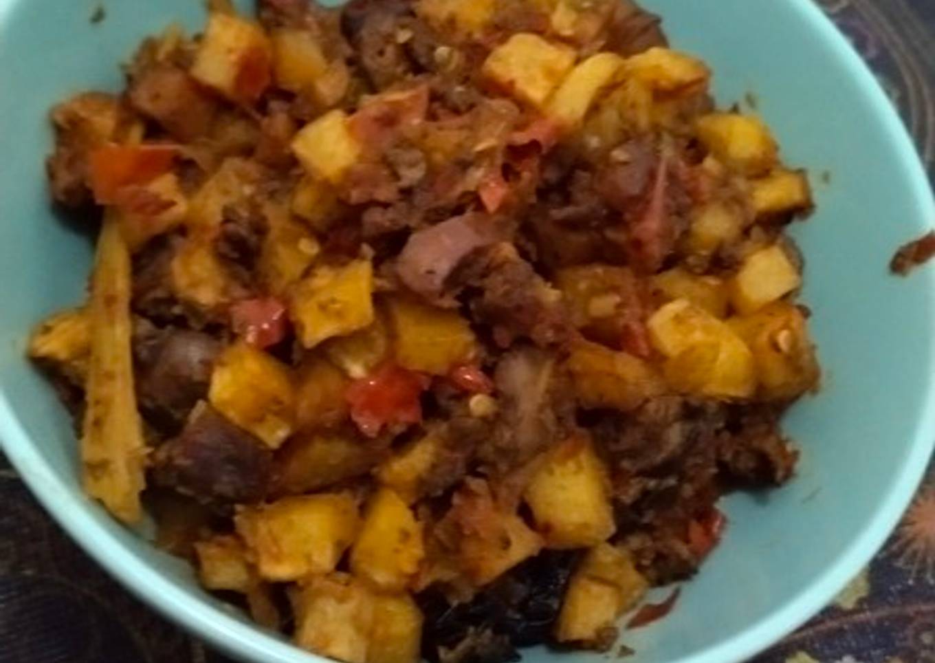 Sambel goreng kentang ati ampela ayam 🐔