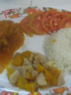 Una foto de Pollo a la crema de tomate