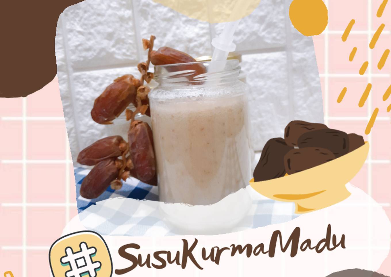CARA MEMBUAT SUSU KURMA MADU: ENAKNYA NYEGERIN!