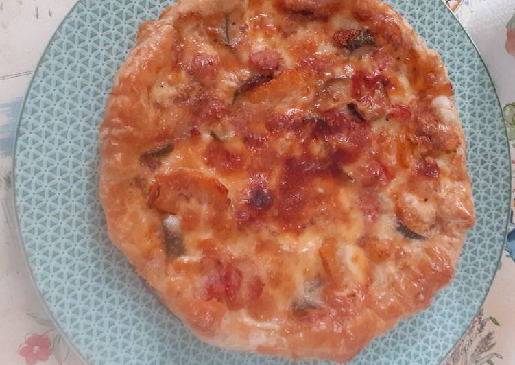 Simple Way to Prepare Perfect Torta salata con peperone, zucchina..buona!!