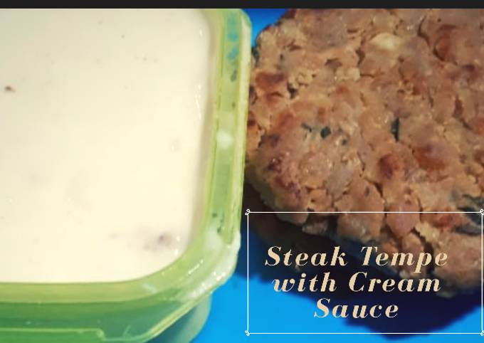Steak Tempe with Creamy Sauce