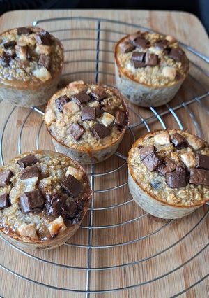 Une photo de Muffins aux bananes bien mûres et pépites de chocolat