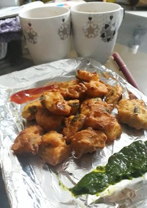 बेसन और ओट्स के पकोड़े (Besan aur oats ke pakode recipe in hindi) रेसिपी मुख्य फोटो