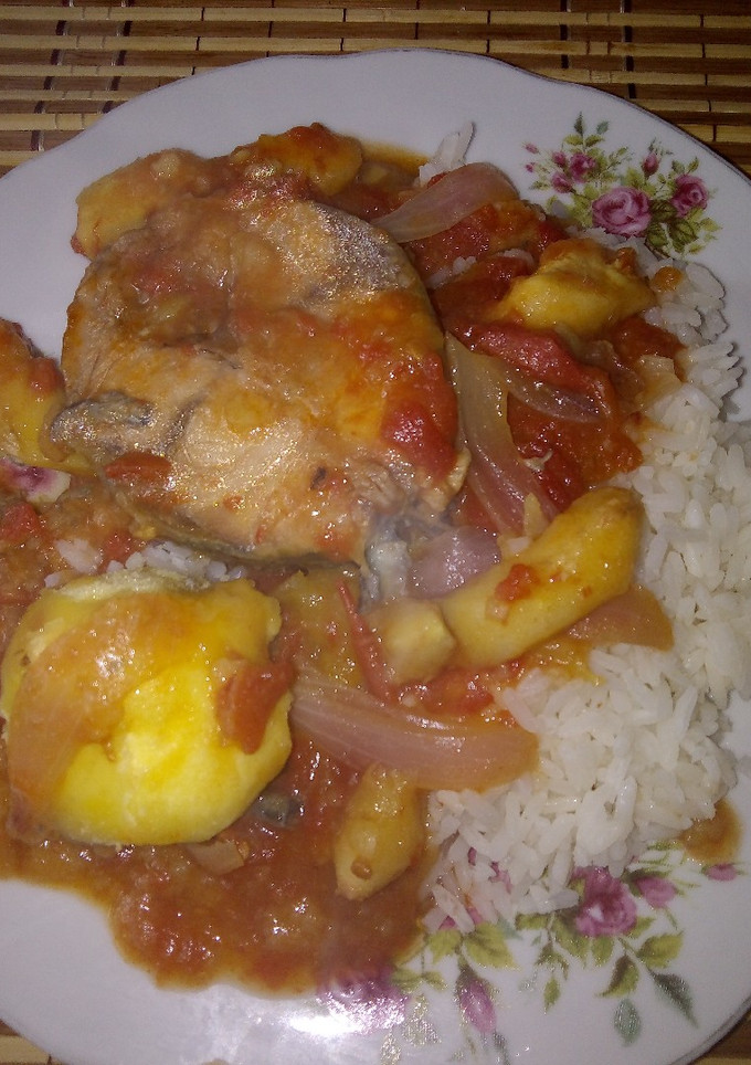 Una foto de Sudado de pescado al kion a mi estilo