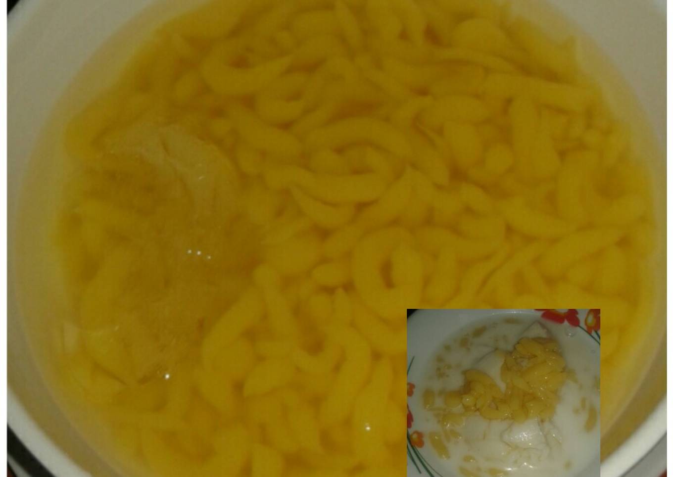 Cendol kastard anti gagal tanpa pewarna