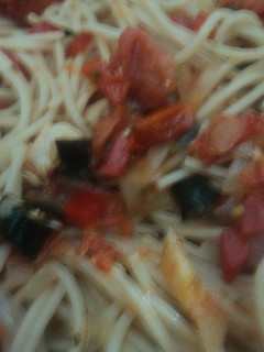 Una foto de Pasta mexicana de navidad con chile poblano geras