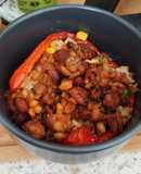 My stuffed bell peppers 🌶️ vegan. Airfyer