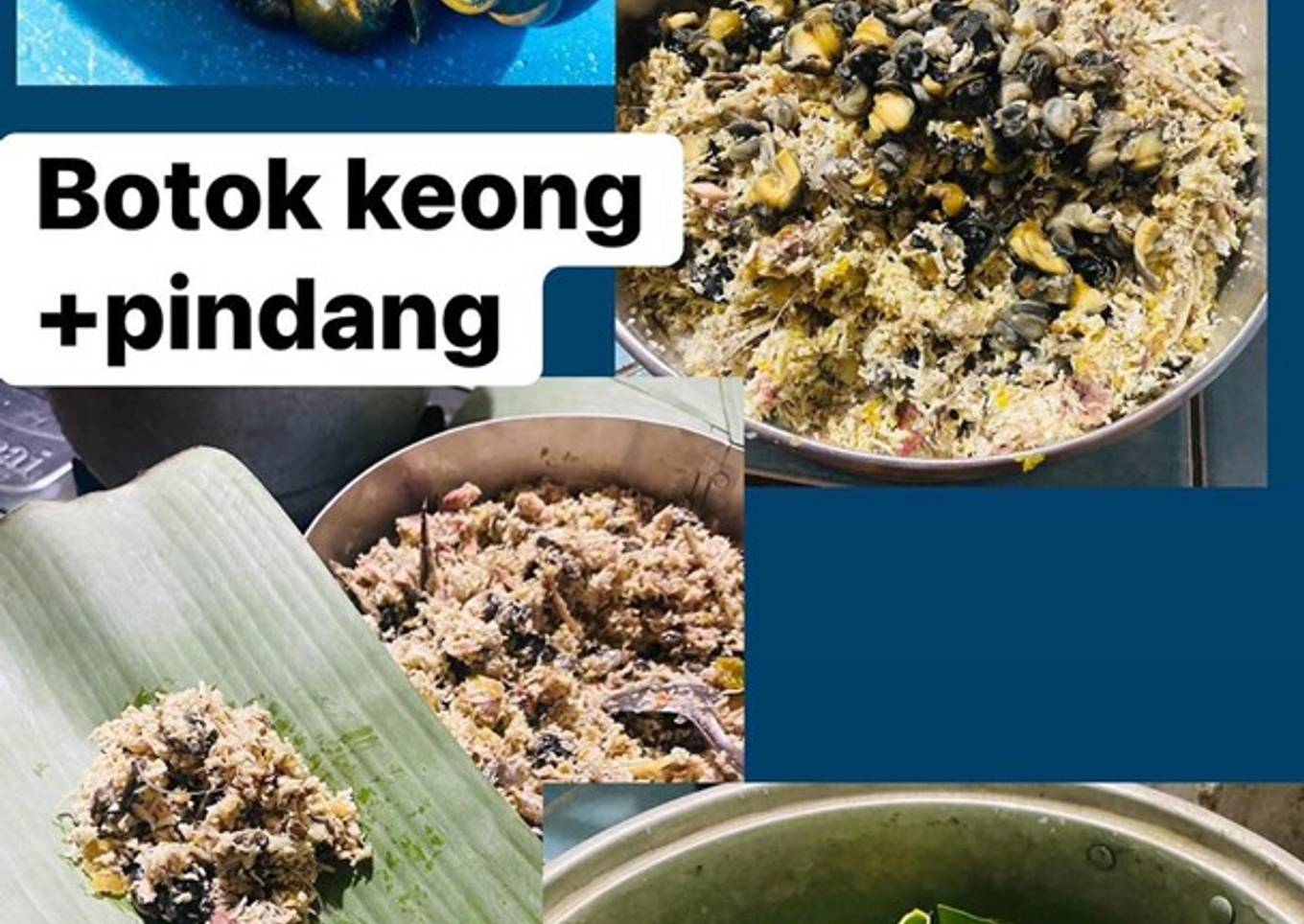Botok keong ikan pindang