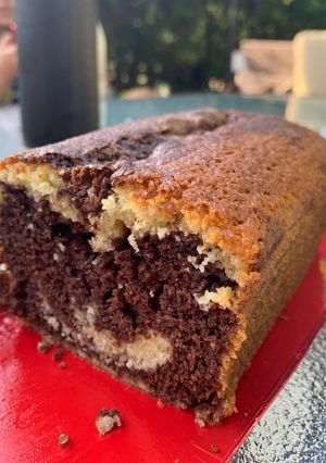 Una foto de Budín marmolado