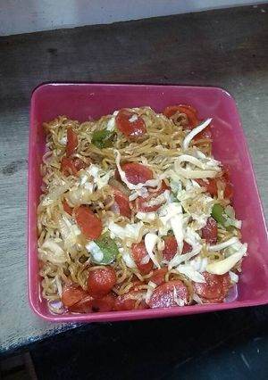 Foto resep Mie goreng manis pedas