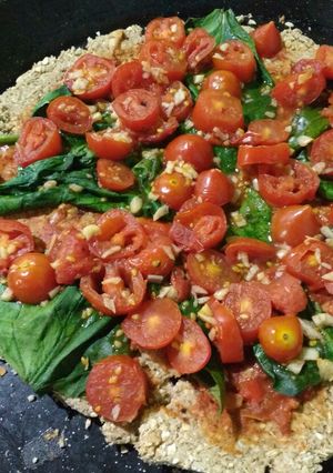 Una foto de Pizza de avena