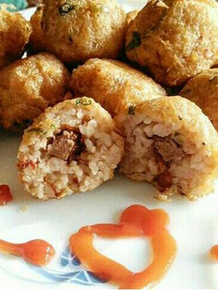 Foto resep Rice Ball isi ati ayam