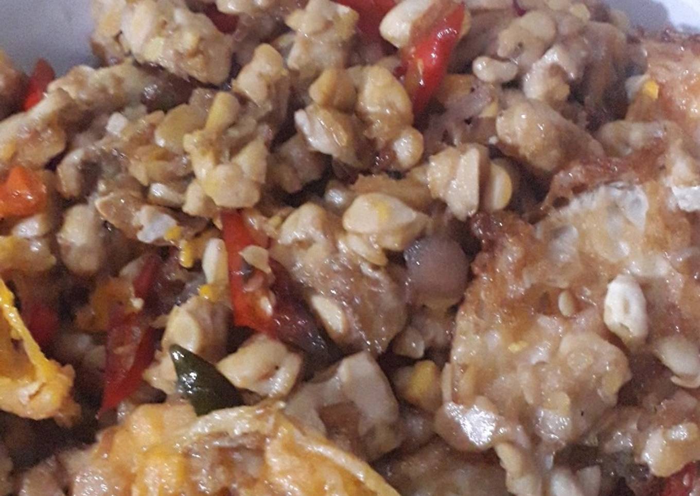 Oseng tempe dan telur