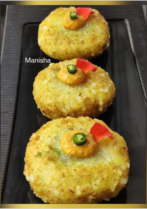 A picture of Dry Fruits Stuffed Tikki.