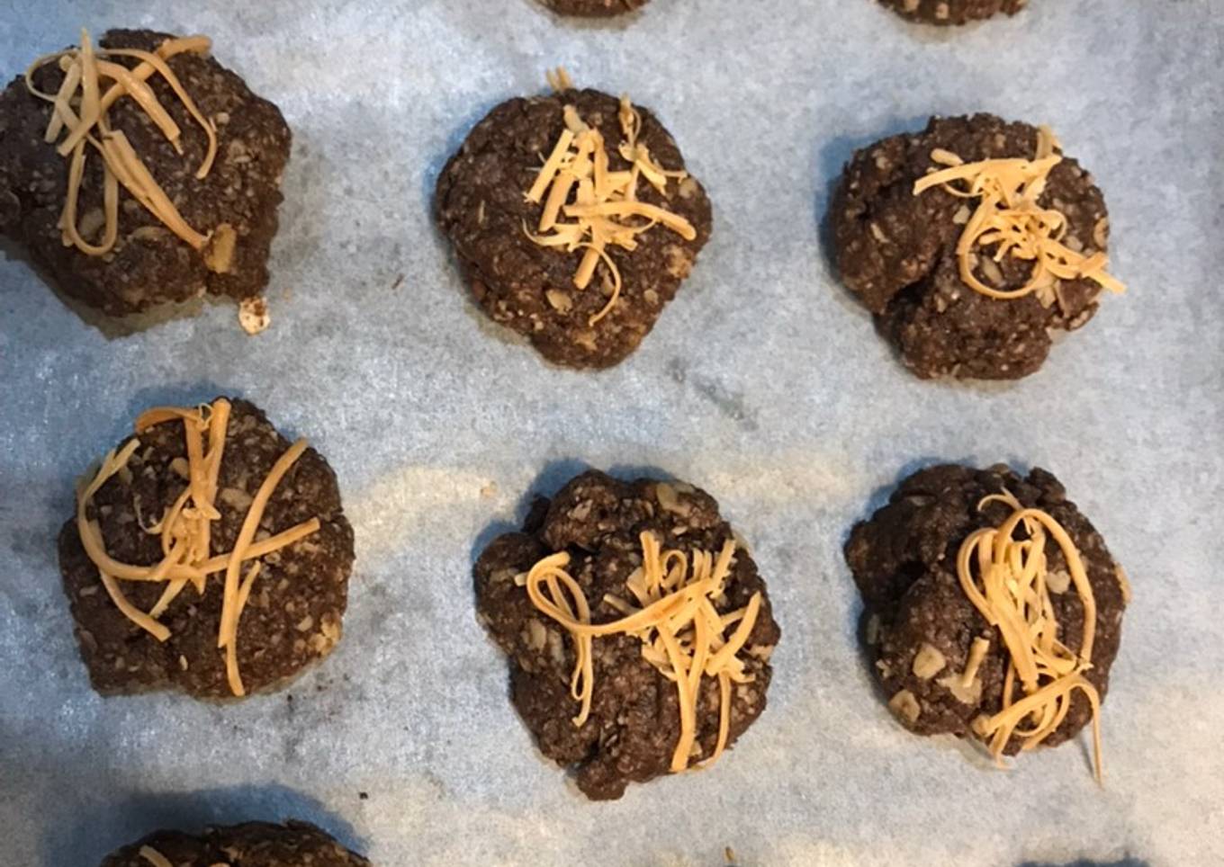 Dark Choco Cheese Oat Cookies Gluten Free (takaran sendok)