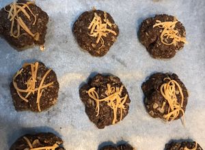 Foto resep Dark Choco Cheese Oat Cookies Gluten Free (takaran sendok)