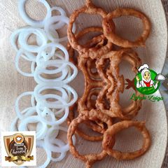 A picture of Onion ring pakora.