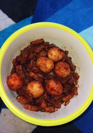 Foto resep Tempe telur puyuh saus tiram ala anak kost